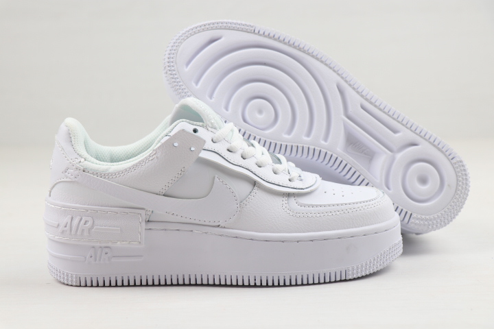 2020 Women Nike Air Force 1 Low Shadow All White